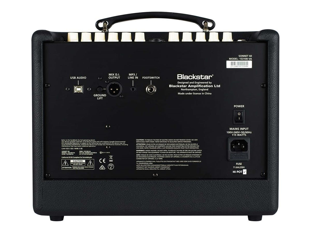 Blackstar Sonnet 60 akustinen kitaravahvistin (musta)
