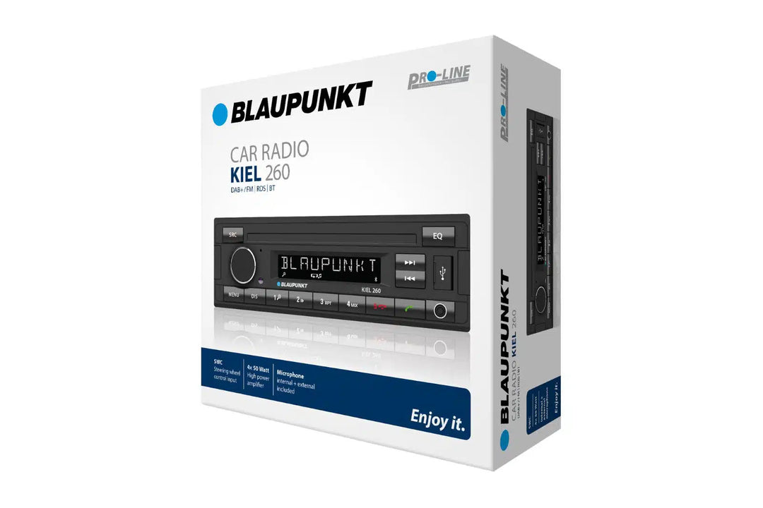 Blaupunkt Kiel 260 1-DIN -autoradio DAB+:lla, Bluetoothilla, USB:llä ja AUX:lla