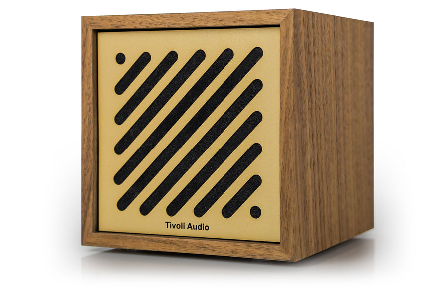 Tivoli Audio Boutigue Bluetooth-kaiutin, pähkinäpuu/kulta