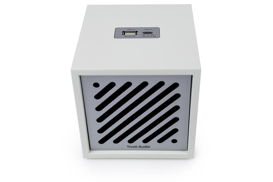 Tivoli Audio Boutique Bluetooth-kaiutin, valkoinen/hopea