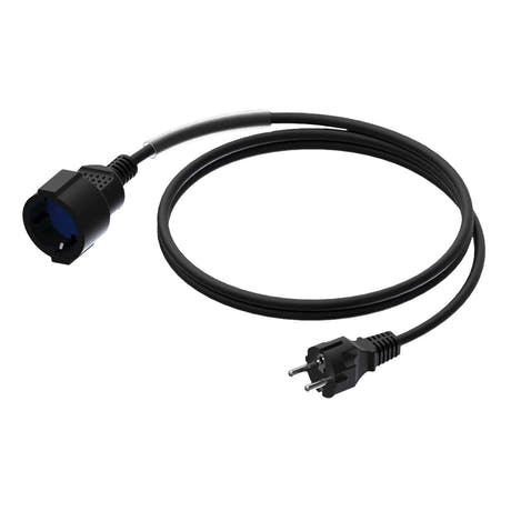 ProCab Shuko virtapistoke jatkokaapeli 3x1,5 mm2 3 m