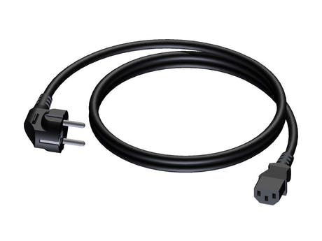 ProCab powerkabel 3x1,5 mm², hun Euro>Schuko han, 0,7 m