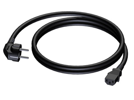 ProCab virtajohto 3x1,5 mm², hun Euro>Schuko han, 0,7 m (CAB495-0,7)