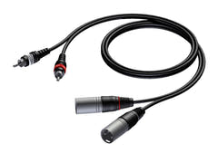 ProCab signaalikaapeli 2 x XLR>2 x RCA - 3 m