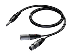 ProCab insert kaapeli XLR uros & naaras > Jack stereo 5 metriä