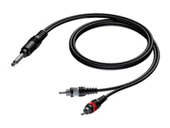 ProCab Jack mono > 2 x RCA - signaalikaapeli 1,5 meter