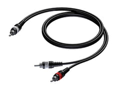 ProCab RCA uros > 2 x RCA uros - signaalikaapeli 1,5 meter