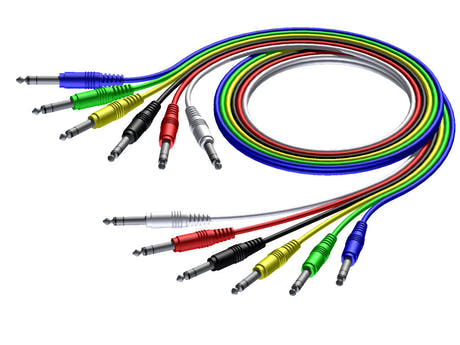 ProCab stereo jack/jack kaapeli setti i 6 värejä, 60 cm