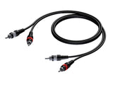 ProCab 2 x RCA han > 2 x RCA han - signalkabel 10 meter