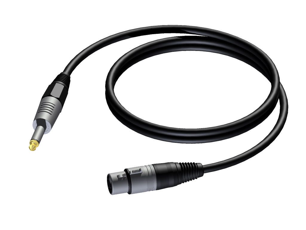 ProCab Jack > XLR naaras - mikrofoni kaapeli 10 meter