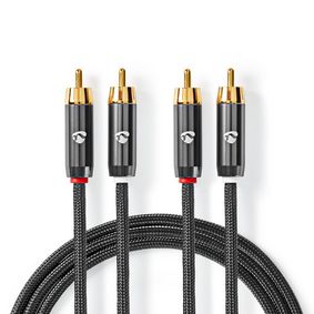 Premium Stereo Phonokaapelt (2m)
