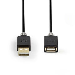 USB 2.0-jatkokaapeli (1,5m)