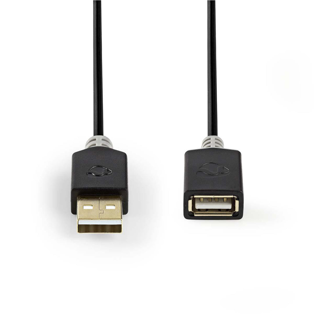 USB 2.0-jatkokaapeli (1,5m)