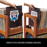 Crosley Asheville Small vinyylilevyjen säilytys-Stand