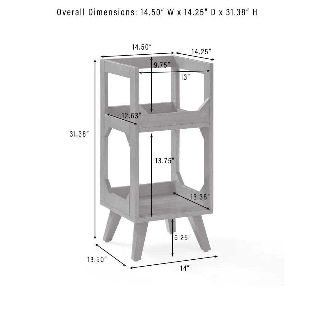 Crosley Asheville Small vinyylilevyjen säilytys-Stand