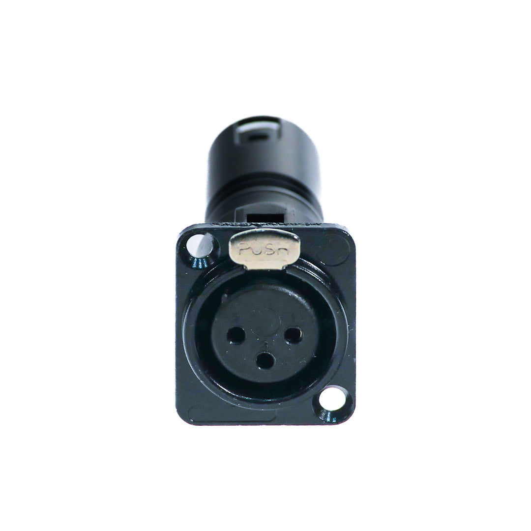 Perfex XLR Uros XLR Naaras Chassis Liitin,(Musta)
