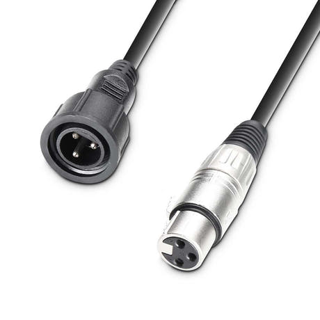 Cameo DMX ADAPTER OUT - Adapterikaapeli IP65-ulkovaloa varten, IP65-liitin XLR naaras 3-napainen