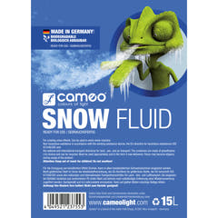 Cameo SNOW FLUID 15 L - Erikoisneste lumikoneteollisuuteen vaahdon tuotantoon 15 L
