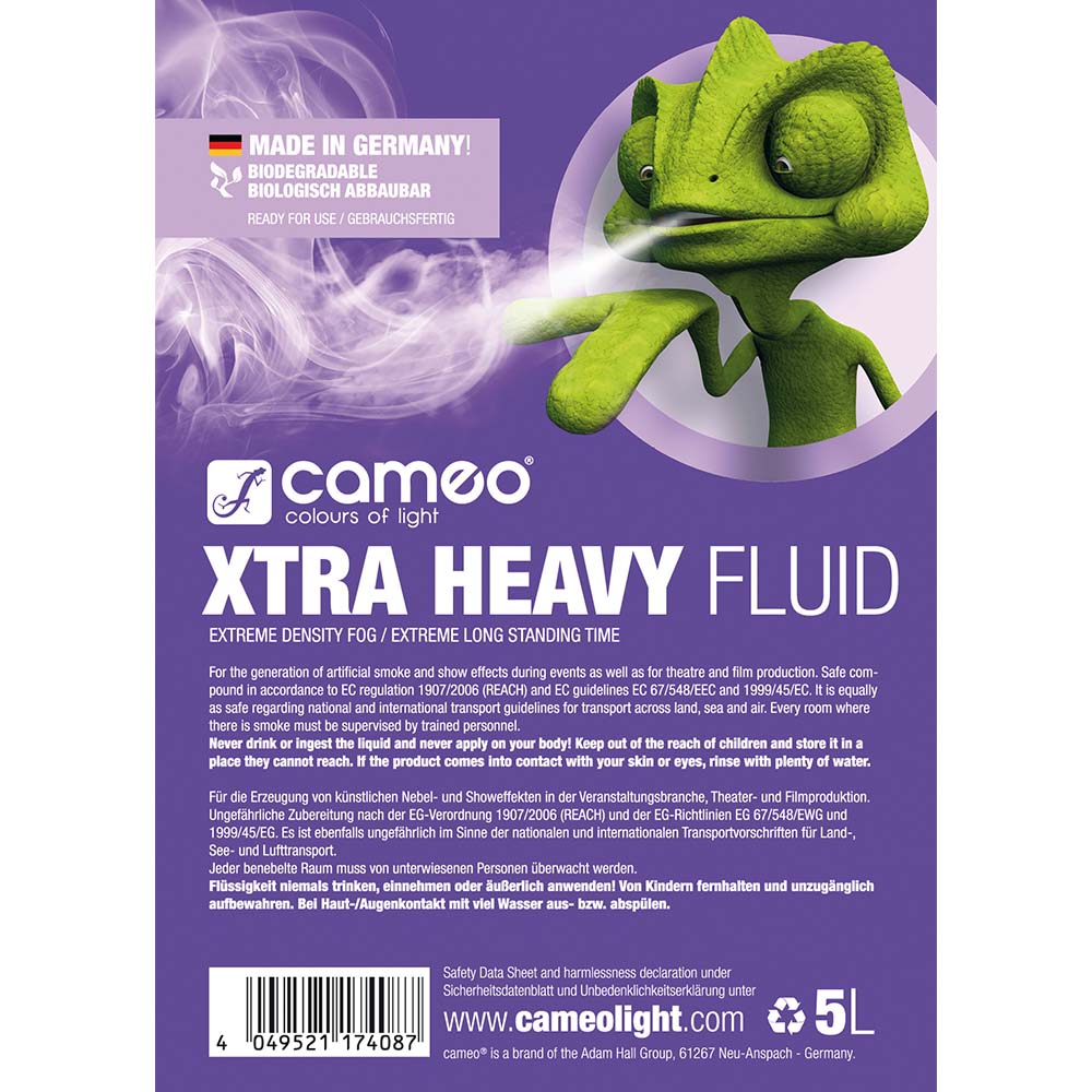Cameo XTRA HEAVY FLUID 5L - Sumunestettä erittäin korkealla tiheydellä ja erittäin pitkällä käyttöajalla 5 L