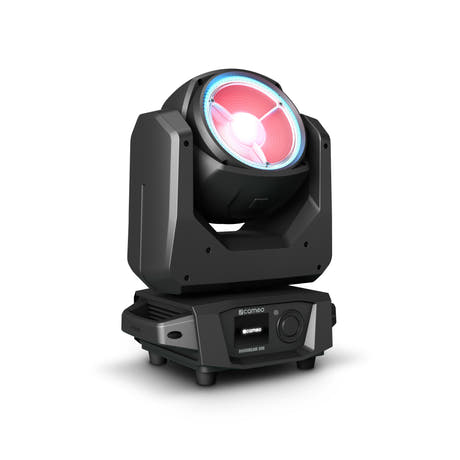 Cameo MOVO BEAM 200 – Beam liikkuvat päät loputtomalla kierrolla ja LED-renkaalla