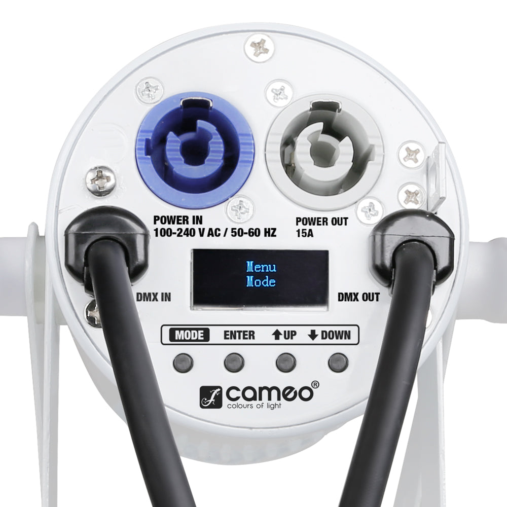 Cameo Q-SPOT 15 RGBW WH - Kompakti kohdevalaisin, jossa 15W RGBW LED valkoisessa kotelossa