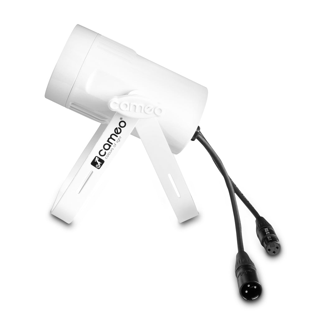 Cameo Q-SPOT 15 RGBW WH - Kompakti kohdevalaisin, jossa 15W RGBW LED valkoisessa kotelossa