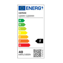 Cameo Q-SPOT 40 WW WH - Kompakti spot 40 W WW LED valkoisella viimeistelyllä