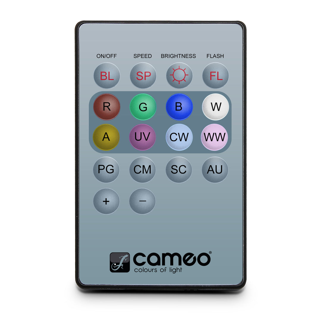 Cameo Q-SPOT REMOTE 2 - Infrapunakaukosäädin Q-SPOTS-laitteille (V2)