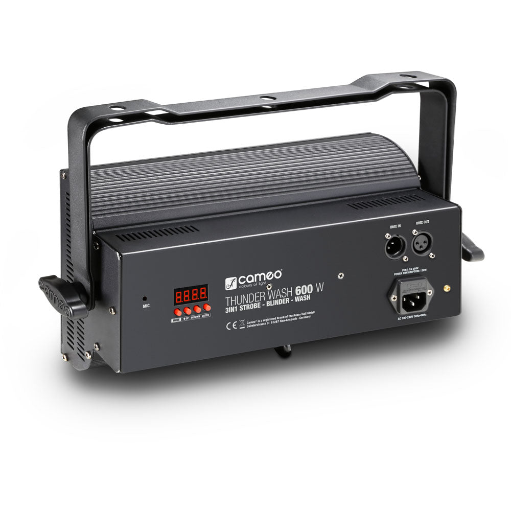 Cameo THUNDER® WASH 600 W - 3-in-1 strobe-, blinder- og wash-lys 648 x 0,2 W hvidt lys