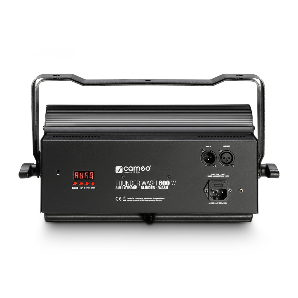 Cameo THUNDER® WASH 600 W - 3-in-1 strobe-, blinder- og wash-lys 648 x 0,2 W hvidt lys