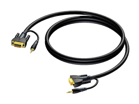 ProCab SVGA han > SVGA han & Stereo Audio Jack 10 meter