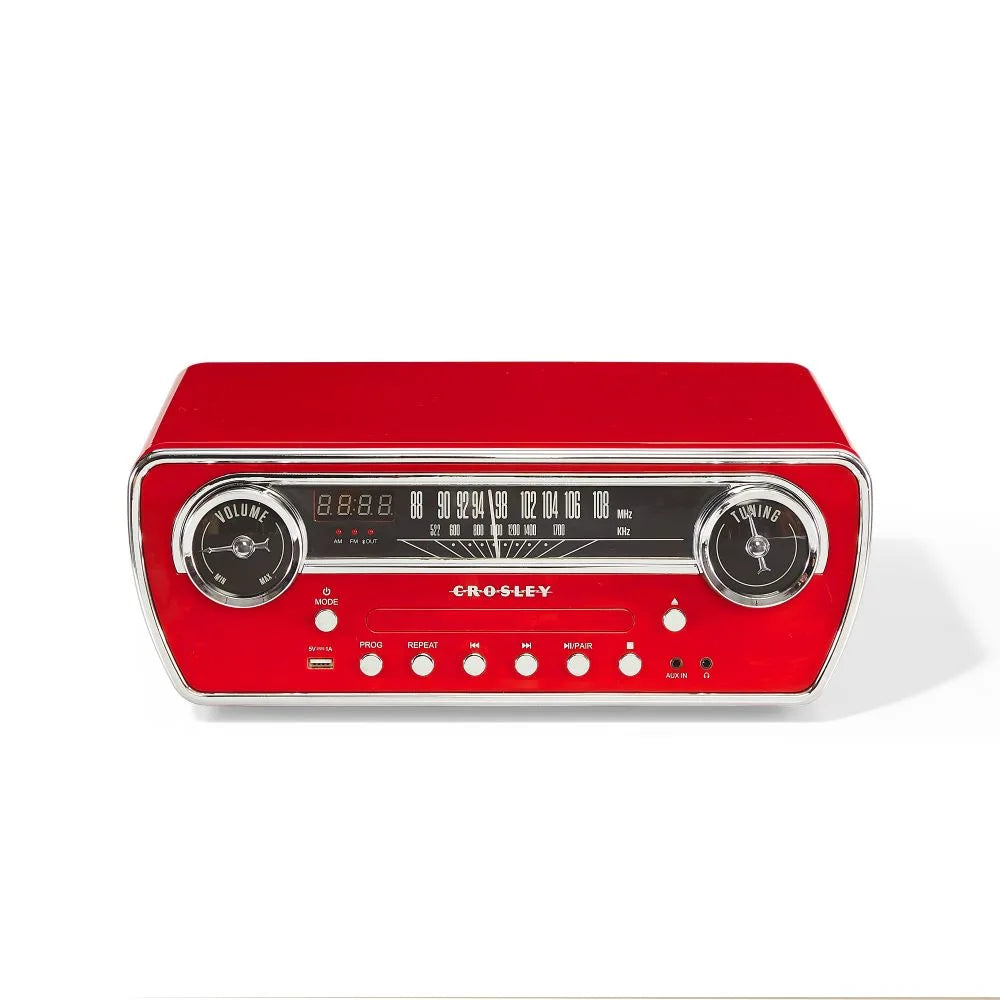 Crosley Powel CR6047A 7-i-1 Pladespiller med Bluetooth, CD og Radio