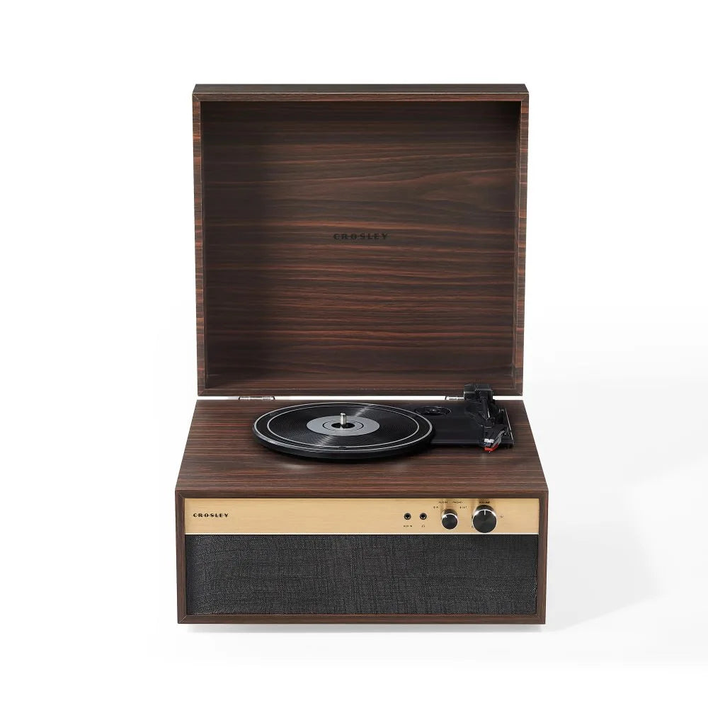 Crosley Jasper retro Levysoitin, Pähkinäpuu