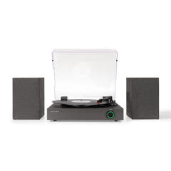 Crosley Zane Levysoitin kaiuttimilla, Sort