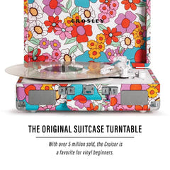 Crosley Cruiser Plus Levysoitin Kaksisuuntainen Bluetooth (Groovy Floral)