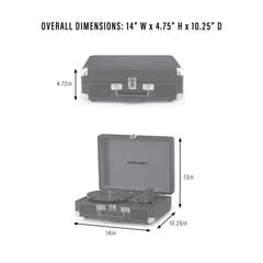 Crosley Cruiser Plus Levysoitin Kaksisuuntainen Bluetooth (Groovy Floral)
