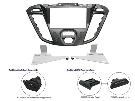 CT23FD39 2-DIN Kehys Ford Transit Custom 2012-