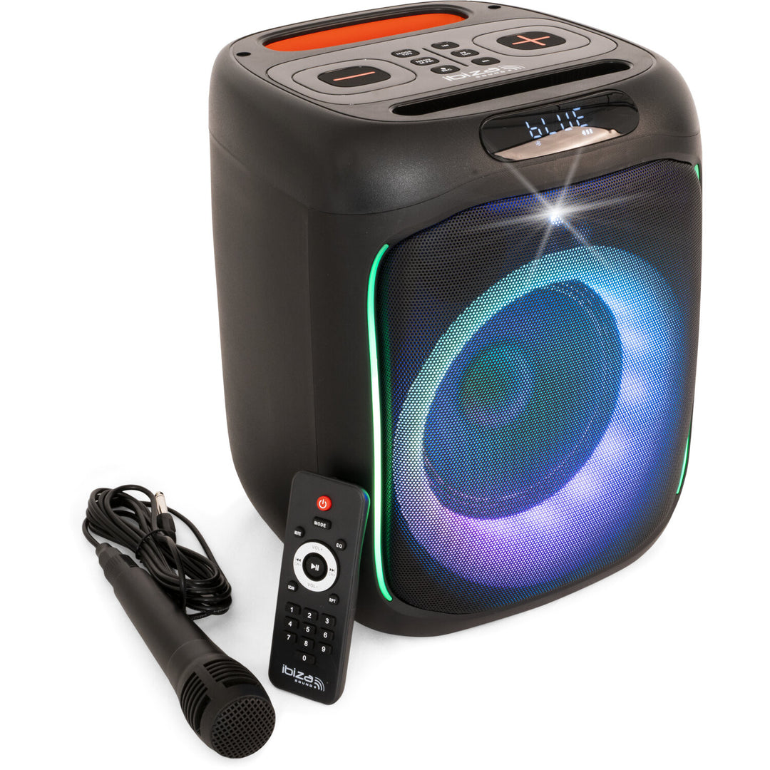 IBIZA Festikaiutin m. Valo ja Bluetooth