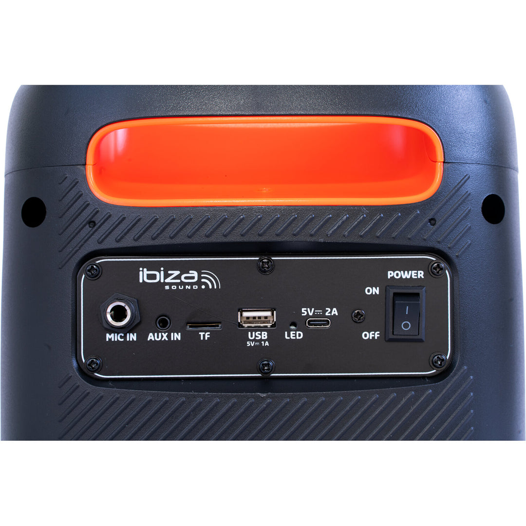 IBIZA Festikaiutin m. Valo ja Bluetooth