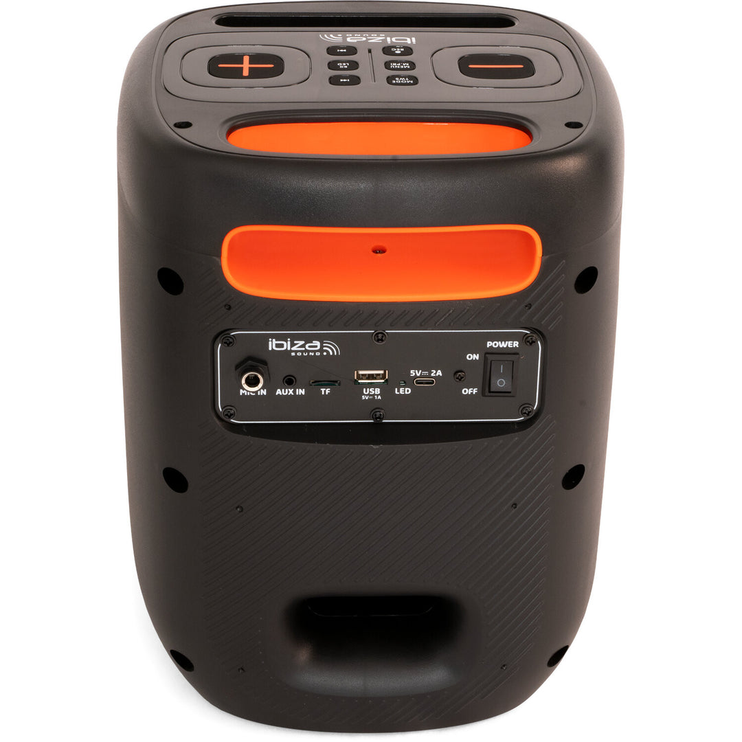 IBIZA Festikaiutin m. Valo ja Bluetooth