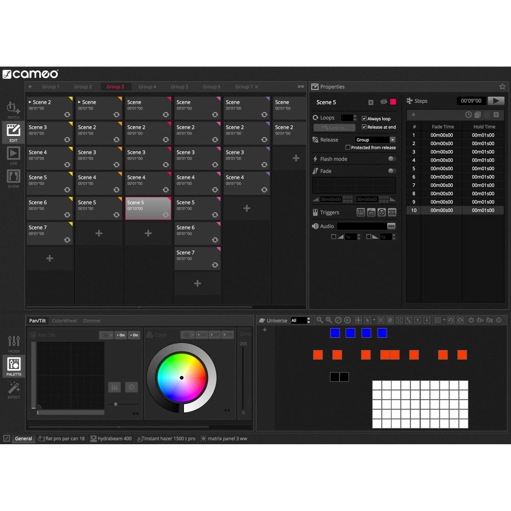 Cameo DVC PRO USB-DMX Interface sis. Ohjelmisto