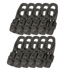 Molton Clips Midi 10 kpl (musta)