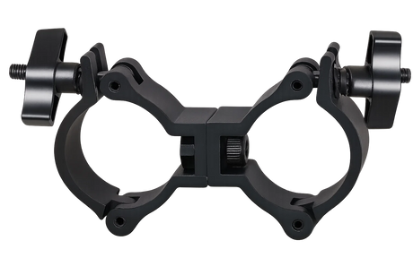 Marconi Kaksois Swivel Clamp (Musta, 50mm, 75kg)