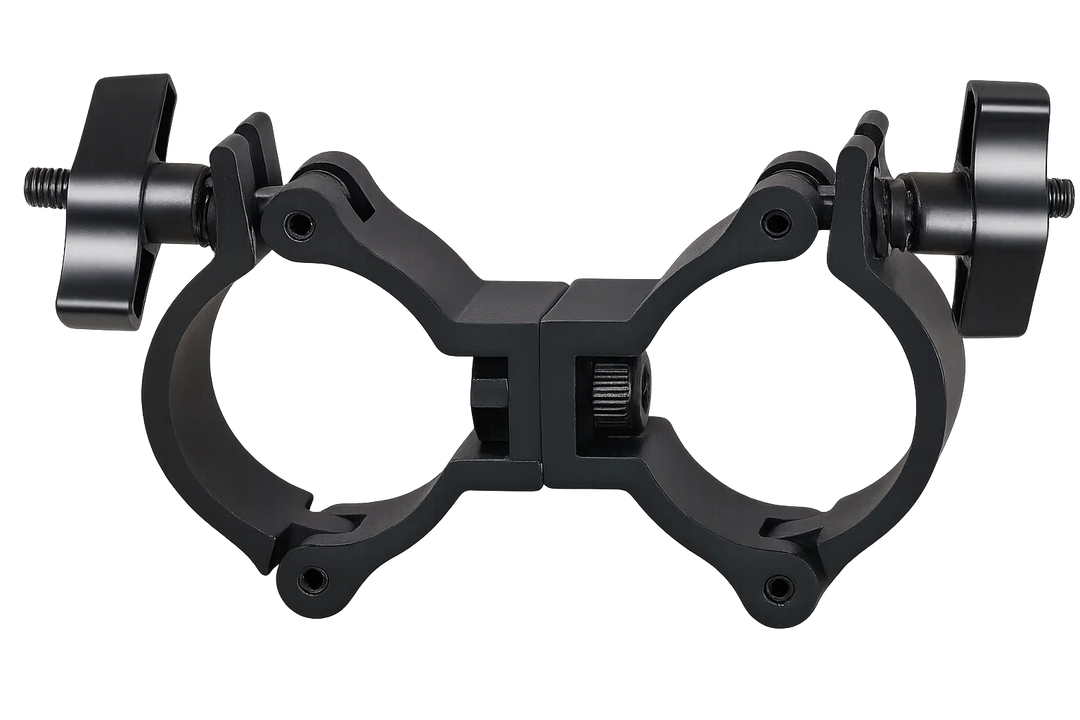 Marconi Kaksois Swivel Clamp (Musta, 50mm, 75kg)