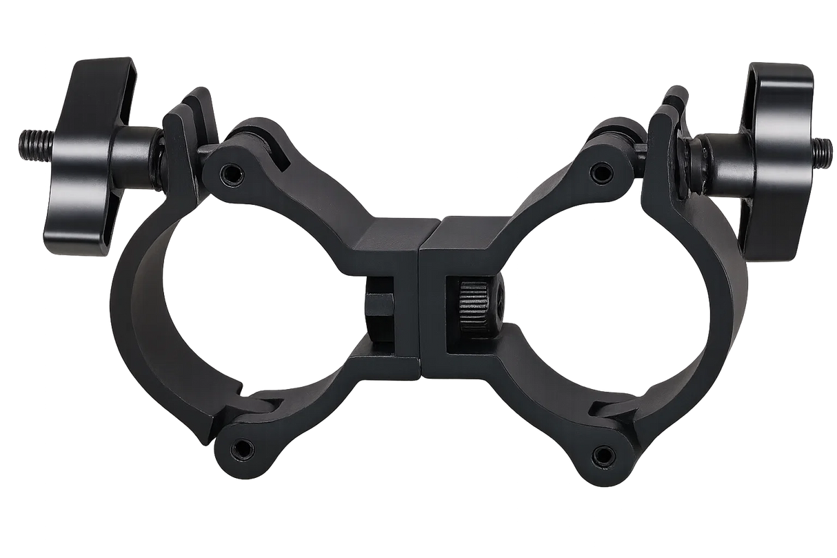 Marconi Kaksois Swivel Clamp (Musta, 50mm, 100kg)