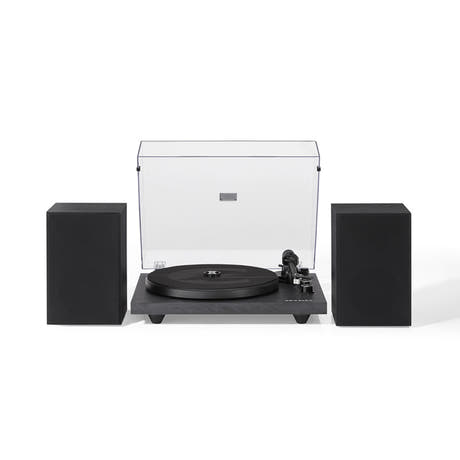 Crosley C62 Levysoitin kaiuttimilla (musta)
