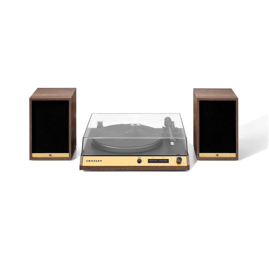 Crosley C72 Levysoitin kaiuttimilla (Pähkinäpuu)