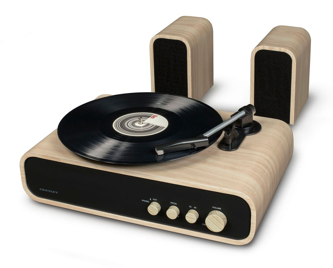 Crosley Gig Levysoitin kaiuttimilla (Luonnollinen)