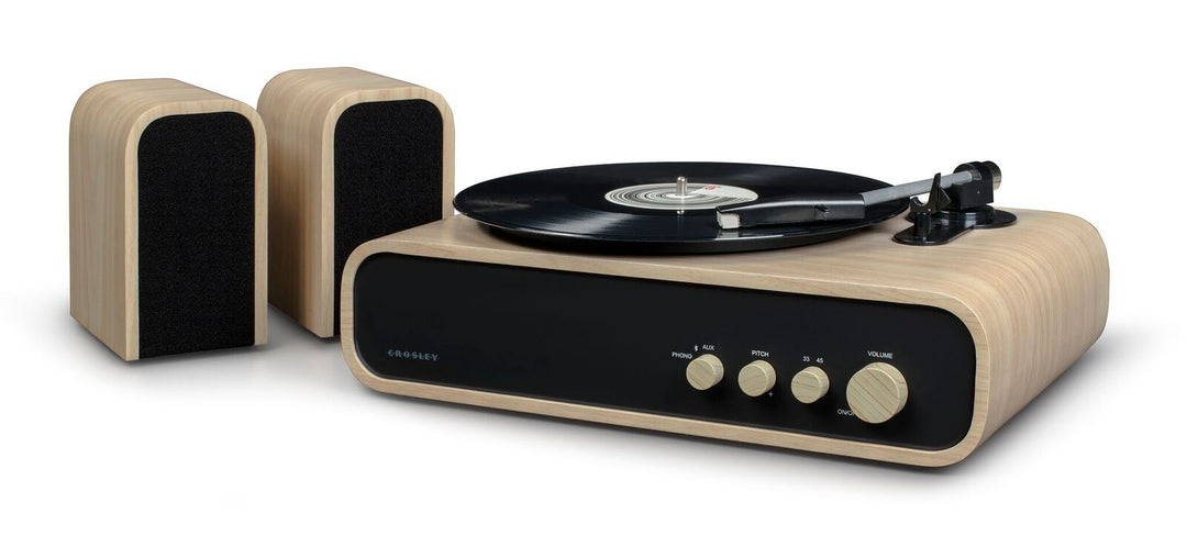 Crosley Gig Levysoitin kaiuttimilla (Luonnollinen)