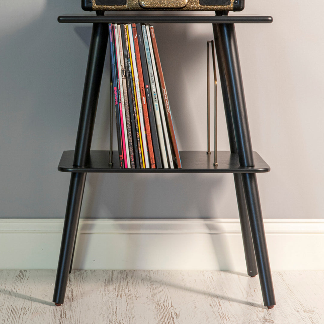 Crosley - Manchester Levysoitin Huonekalu (Musta)